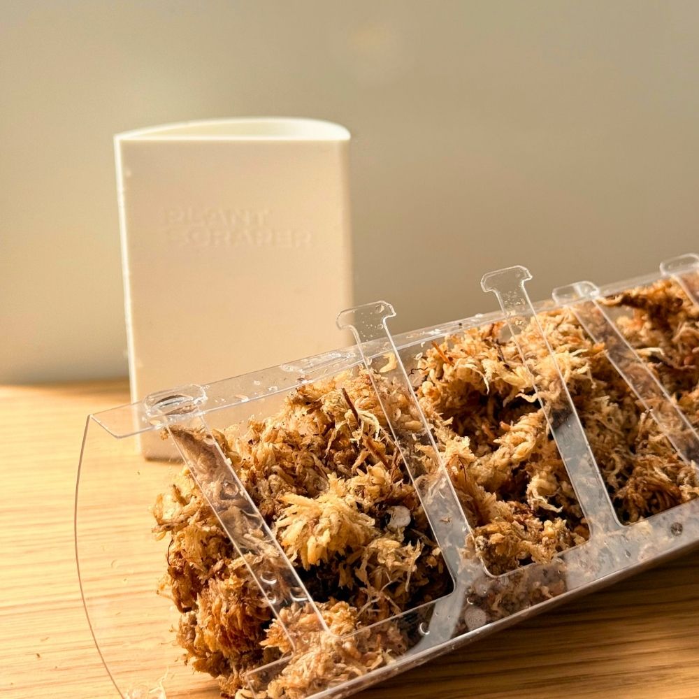 Abtropfschale für Sphagnum-Moosstäbe mit Frontöffnung 8